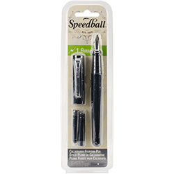 Speedball - Pluma estilográfica (1,9 mm), color negro en oferta