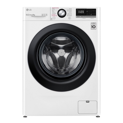 LG - Lavadora De Carga Frontal F4WV3008S6W De 8 Kg Y 1.400 Rpm