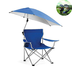 JIASHU - Sombrilla para exterior sobre el agua, silla plegable de playa para Capitán, ajuste multiángulo, con paraguas extraíble y funda para piscina precio