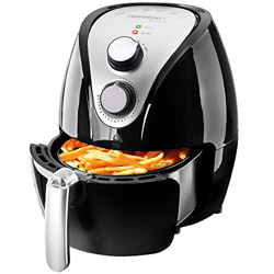 Monzana Freidora de aire caliente incluye folleto de recetas gratis 1500W 3,6 litros 9-en-1 – negro Air Fryer características