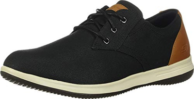 Skechers Darlow Remego, Zapatillas para Hombre, Negro (Black Canvas Black), 42 EU