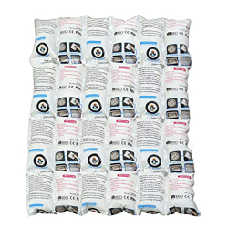 Bolsa de hielo absorbente Reutilizables avanzadas:Flexibles, no viscosas. Refrigerador Extremo para IR de excursión Camping Outdoor Food e (24 CÉLULAS características