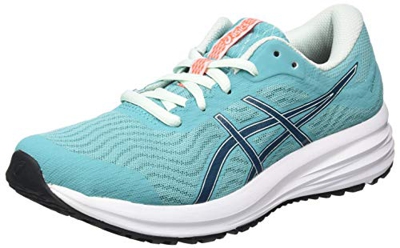 ASICS Patriot 12, Zapatillas para Correr para Mujer, Techno Cyan Magnetic Blue, 41.5 EU
