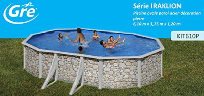 San Marina Pools - Piscina De Chapa Iraklion 610 X 375 X 120 Cm + Depuradora De Arena