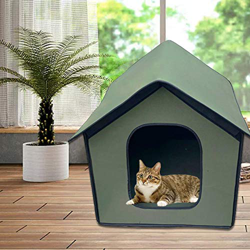 Miss-an Caseta para perros Draussen plegable casa para gatos, Eva, resistente a la intemperie, fácil de montar, 59 x 41 x 45 cm en oferta