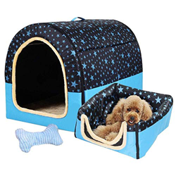 Pet House Pet Bed Large Dog Doghouse Winter Keep Warm Lavable Four Seasons Dog Kennel Indoor Doghouse 6 Colores 6 Tamaño Opcional (Color: D, Tamaño: X precio