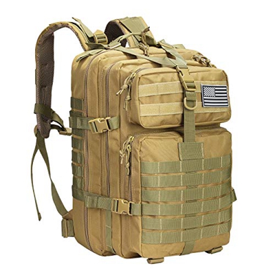 G4Free 40L Mochila Táctica Bolso de Senderismo Ligera al Aire Libre Estilo Militar Múltiple Función para Caza Acampar Senderismo Trekking Ciclismo Cam