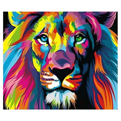 NATUCE Pintar por Numeros para Adultos Niños Pintura por Números con Pinceles y Pinturas Decoraciones, DIY Conjunto Completo de Pinturas para el Hogar