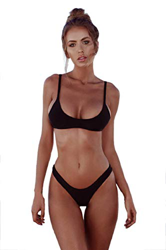 heekpek Bikinis Mujer 2019 Brasileños Bañador Ropa de Baño Push Up Dos Piezas con Relleno Traje de Baño de Tubo Color Liso precio