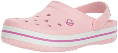 crocs Crocband U, Zuecos Unisex Adulto, Rosa (Pearl Pink-Wild Orchid), 42-43 EU