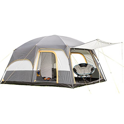 skandika Tønsberg - 5 Personas - Tienda campaña Familiar - mosquiteras - Suelo bañera (Gris)