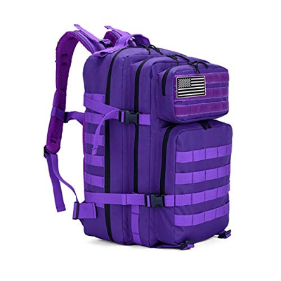 SJAPEX Mochila Táctica Militar 45L, Paquete de Asalto de Gran Capacidad para Utilidad Militar Bolsa de Emergencia, para Caza Senderismo Acampada Activ