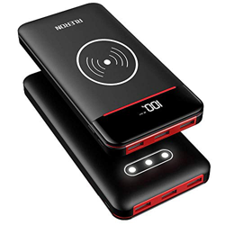 RLERON Powerbank 25000mAh Cargador Portátil Inalámbrico Batería Externa, Ultra Alta Capacidad Power Bank con 2 Entradas, 3 Puertos y 3 luces LED para  características