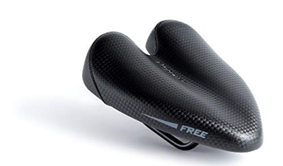 DUOPOWER Sillin MTB Antiprostatico - Sin Punta Carretera Modelo Free 2020 Apto Montaña Triatlon Sin Nariz Hombre Mujer Ciudad Negro