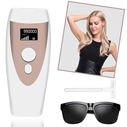 990,000 Flashes,Disparos de Depilación Permanente para Cuerpo y Cara,DUOJUN IPL Depiladora de Luz Pulsada, Dispositivo Láser Profesional sin Dolor par en oferta