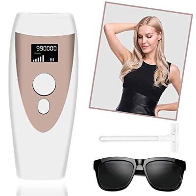 990,000 Flashes,Disparos de Depilación Permanente para Cuerpo y Cara,DUOJUN IPL Depiladora de Luz Pulsada, Dispositivo Láser Profesional sin Dolor par