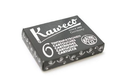 Kaweco - Productos de oficina - Cartuchos de tinta para pluma estilográfica, paquete de 6, color negro