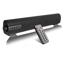 Barra de Sonido, QSPORTPEAK Altavoces PC Sobremesa 10W Bluetooth 5.0 Altavoz con Cable e Inalámbrico Altavoz Recargable estéreo con alimentación USB p características