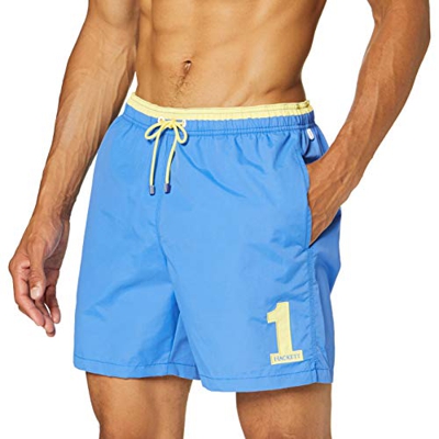 Hackett London N1 Volley Pantalones Cortos, Azul (5kdregatta BLU 5kd), Medium para Hombre