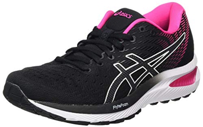 Asics Gel-Cumulus 22, Sneaker Womens, Black/Pink GLO, 40.5 EU