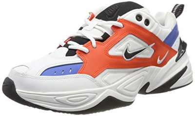 Nike M2K Tekno, Zapatillas de Running para Asfalto para Hombre, Multicolor (Summit White/Black/Team Orange 100), 42 EU