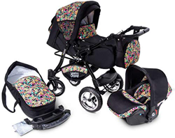 Urbano Cochecito de Bebe 3in1 Combi Carrito SILLA de COCHE by GaGaDumi (U9-Paradise) en oferta