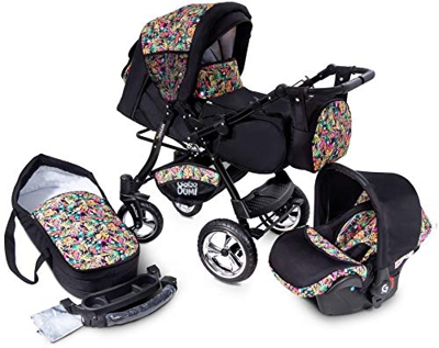 Urbano Cochecito de Bebe 3in1 Combi Carrito SILLA de COCHE by GaGaDumi (U9-Paradise)