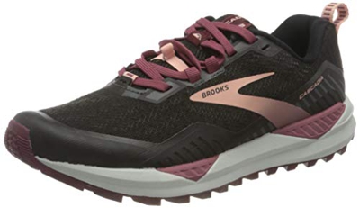 Brooks Cascadia 15, Zapatillas para Correr para Mujer, Black/Ebony/Coral Cloud, 40.5 EU