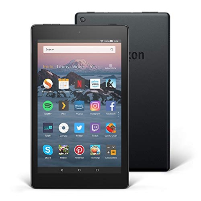 Tablet Fire HD 8 | Pantalla HD de 8 pulgadas, 32 GB, negro, sin ofertas especiales (8ª generación - modelo de 2018)
