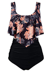 AYEEBOOY Traje de baño para Mujer Trajes de baño de Dos Piezas Conjunto de Bikini de Cintura Alta con Volantes y Control de Barriga Superior（11daisy B en oferta