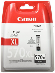 Canon PGI-570XL Cartucho de tinta BK para Impresora de Inyeccion Pixma TS5050,5055,5053,5051,6050,6052,6051,8050,8053,8052,8051,9055,9050-MG5750,5751, en oferta