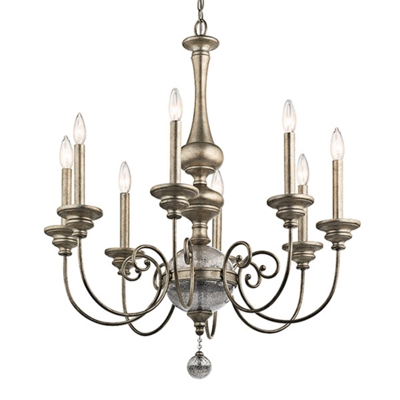 Lámpara de araña Rosalie 8 luces