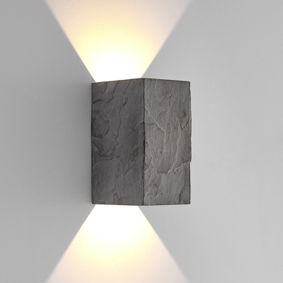 Lucande aplique LED de exterior Vigga look pizarra