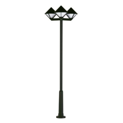 Moderna farola 181, negro, 3 luces características