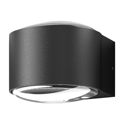 Aplique LED de exterior CMD 9029, lentes de vidrio