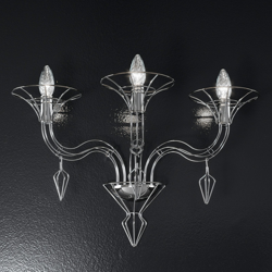 Aplique Dedalo de malla metálica, cromo características