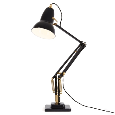 Anglepoise Original 1227 Brass lámpara mesa negro