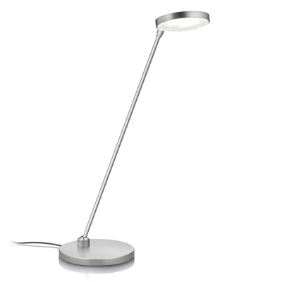 Lámpara de mesa LED Thea-T, níquel mate