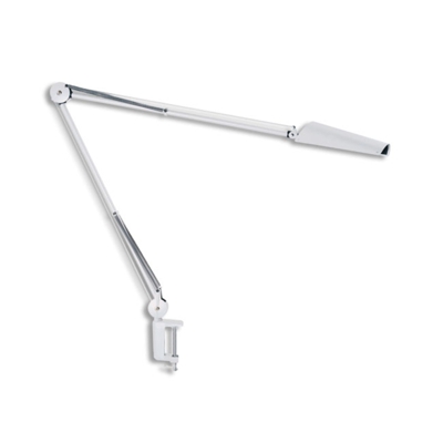 Lámpara trabajo LED Air, brazo resorte 80cm blanco