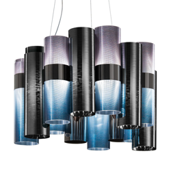Slamp La Lollo Medium lámpara colgante azul/humo en oferta