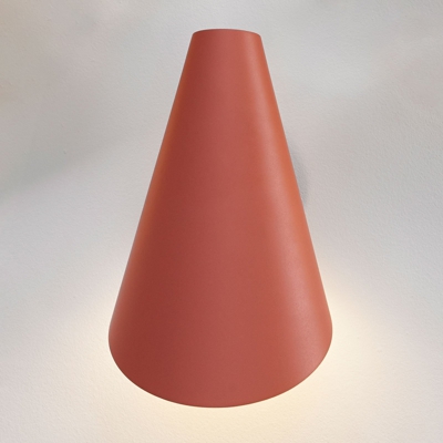 Vibia I.Cono 0720 aplique, 28 cm, rojo-marrón