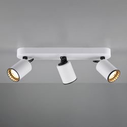 Foco de techo Pago, 3 luces, blanco en oferta