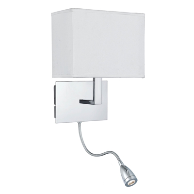 Aplique 6519 con brazo de lectura LED, cromo