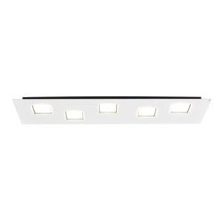 Fabbian Quarter - plafón LED blanco, 5 luces precio