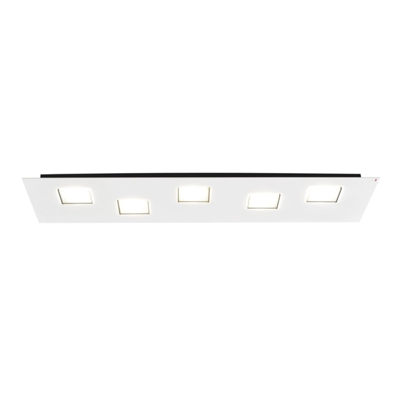 Fabbian Quarter - plafón LED blanco, 5 luces