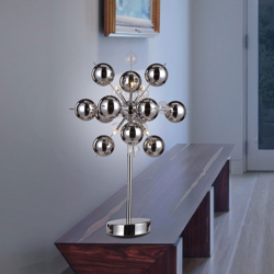 Lámpara de mesa Wakusei, cromo precio