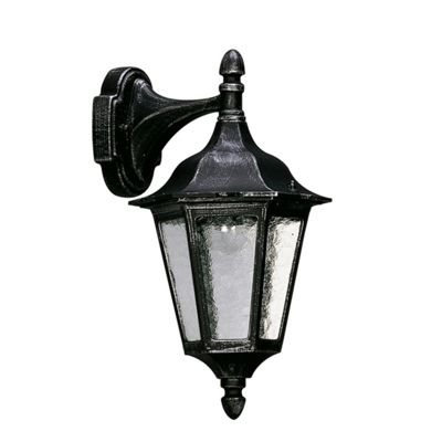 Aplique de exterior 1819 colgante, negro-plata