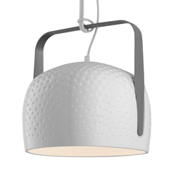 Karman Bag lámpara colgante blanca Ø 32cm textura características