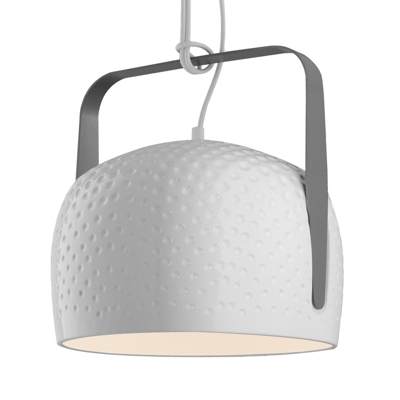 Karman Bag lámpara colgante blanca Ø 32cm textura