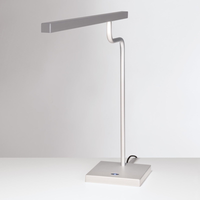 Lámpara de mesa LED color plata gris MicroStick